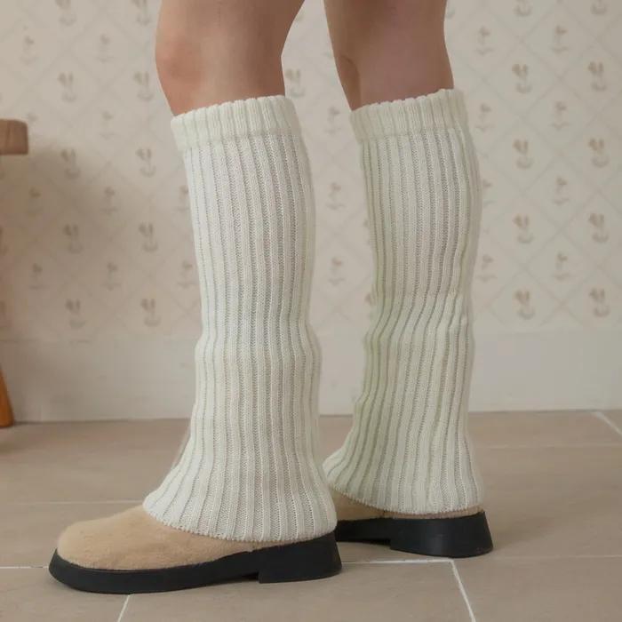 BASIC KNIT LEG WARMER_IVORY