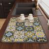 Kitchen Countertop Drying Mat Diatomaceous Absorbent Pad Heat Resistant Anti Slip Dish Drying Mat for Cups Dishes Bar