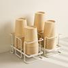 Metall Einwegbecherhalter Organizer Ständer Stapelbar Papierbecher Spender Ständer für Küche Büro Kaffeestation