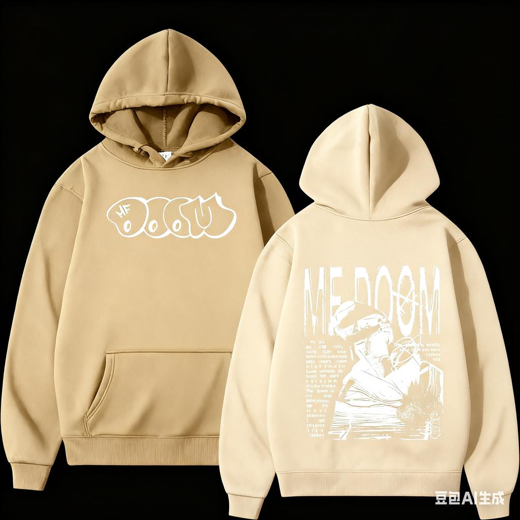 Rapper Mf Doom Music Album Hoodie Madvillain Metal Face Hip Men Long Sleeve Hooded Sweatshirts Unisex Clothing