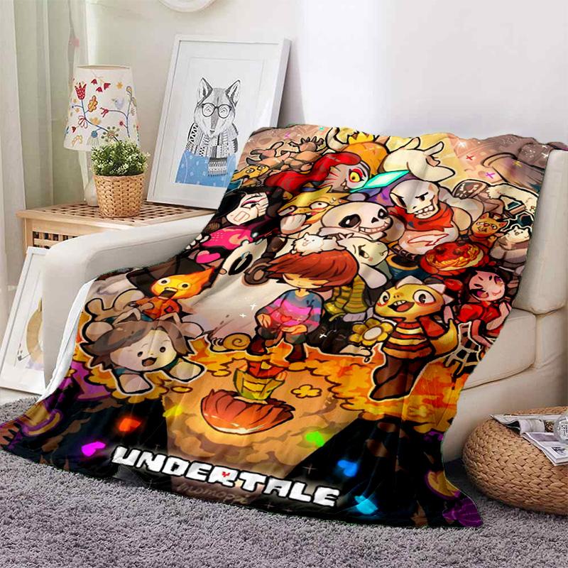 Underground Legend Game Sofa Bed Blanket Super Soft Warm U-Undertale Sans Funny 3D Print Blanket Cover Fleece Throw Blanket