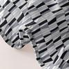 Simple 1 Modern Geometry Printed Matte Fitted Sheet, Bedroom Printed Bed Cover, Bedding Excluding Pillowcases