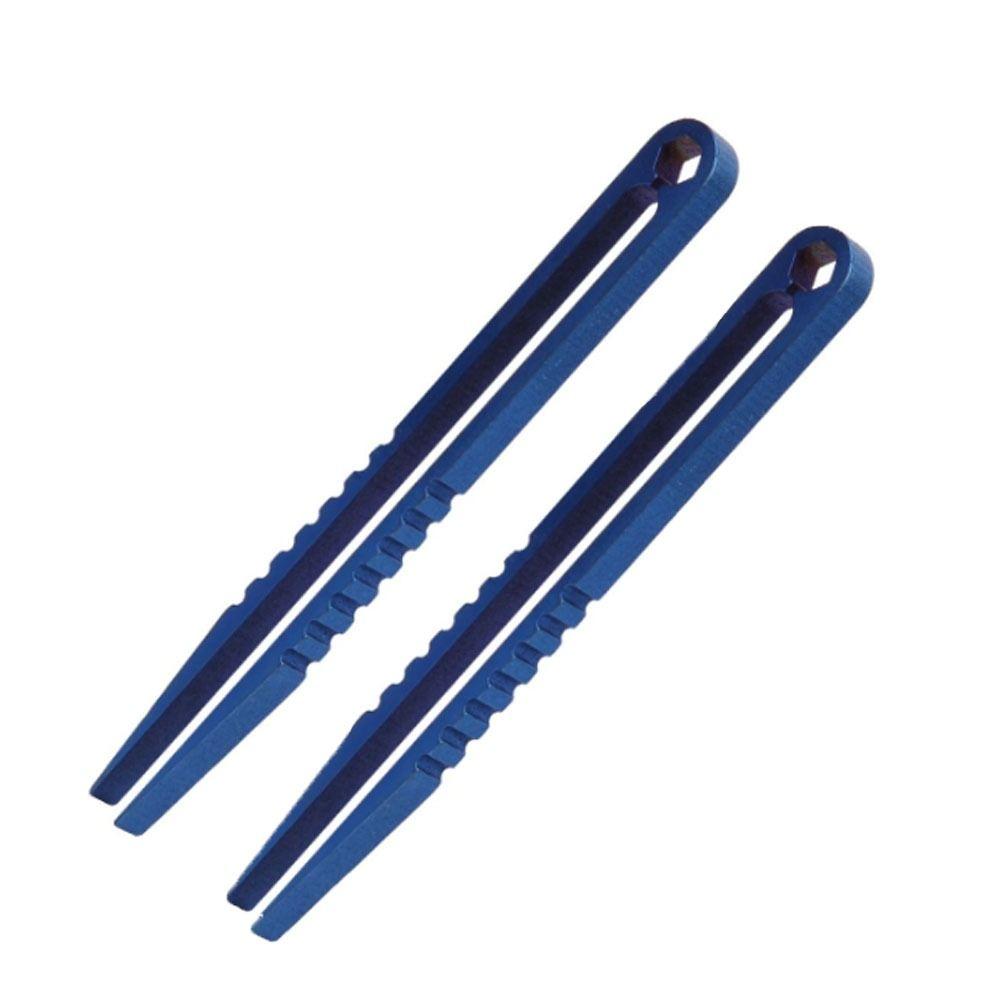 2 Pcs Portable Mini Tweezers Camping Travel Tool Survival Tweezers Durable EDC Tweezers  Hiking