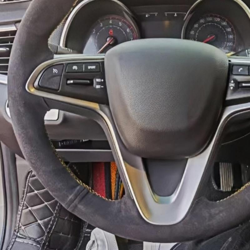 Car Steering Wheel Braid Cover Soft 100% Fit For Chevrolet Monza Cruze Crvalier Malibu Captiva Car Products Steering Wrap