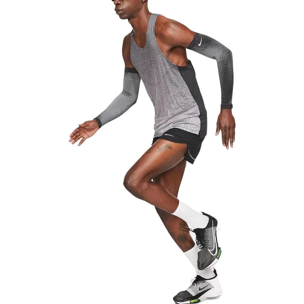 Nike V-Neck Color Block Sports Training Tank Men Tops Black White DA1297-010