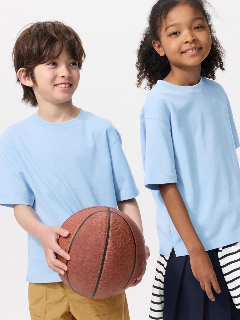 Uniqlo Kids Airism CoTTon Crewneck T