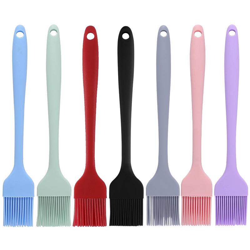 Silicone Kitchen Utensil Set: Ladle, Spatula, Scraper, Turner, Oil & Basting Brushes, Whisk, Tongs for Cooking & Baking.
