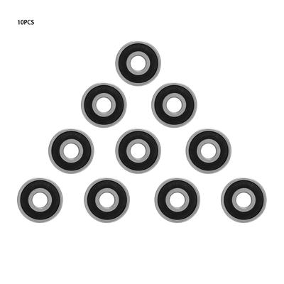 10 PCS 2RS Double Rubber Sealed Deep Groove Ball Bearing (12 X 37 X 12mm(6301 2rs))