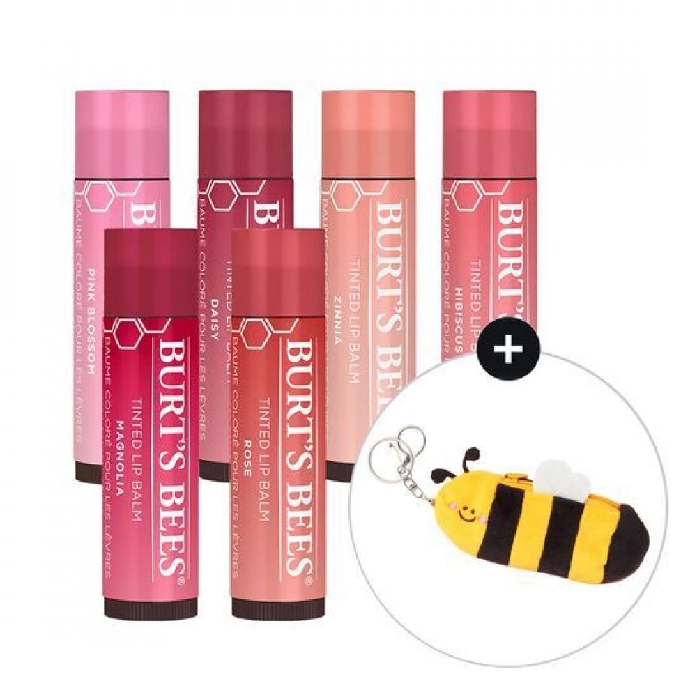 

Burt S Bee [брелок для ключей только для молодых] Burt S Bee Tinted Lip Balm 6 Colour Pink bloSSom