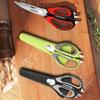 Ergonomic Handles Refrigerator Magnetic Scissors with Protective Cover Kitchen Scissor  Fish