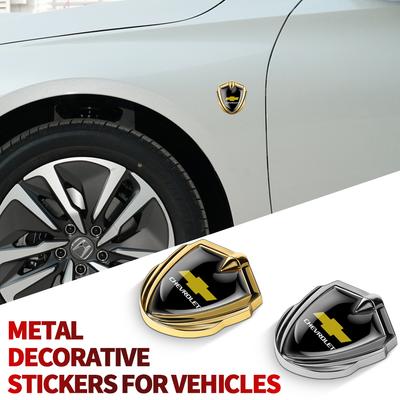 1Pcs Metal Car Side Window Body Decoration Stickers for Trax Malibu SS Z71 Equinox Impala Camaro Orlando Corsa Volt