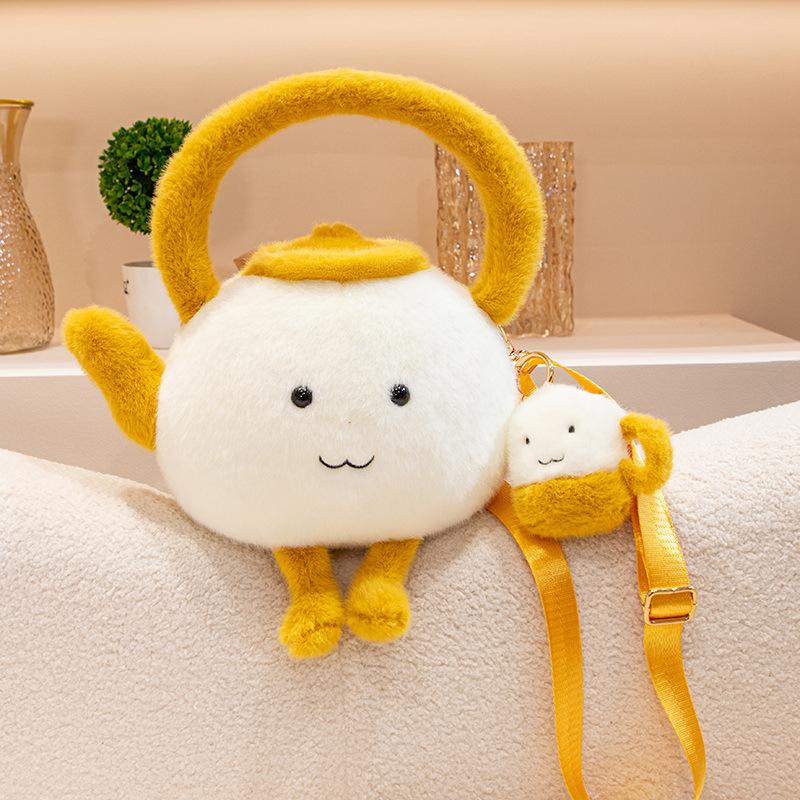 Creative Teapot Plush Toys Cute and Unique I People Fun Macaron Doll Gift Teacup Rag Doll