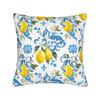 Yellow Lemon Pattern Pillow Case Vintage Pillow Cover Comfy Pillowcases For Living Room Bed Chair