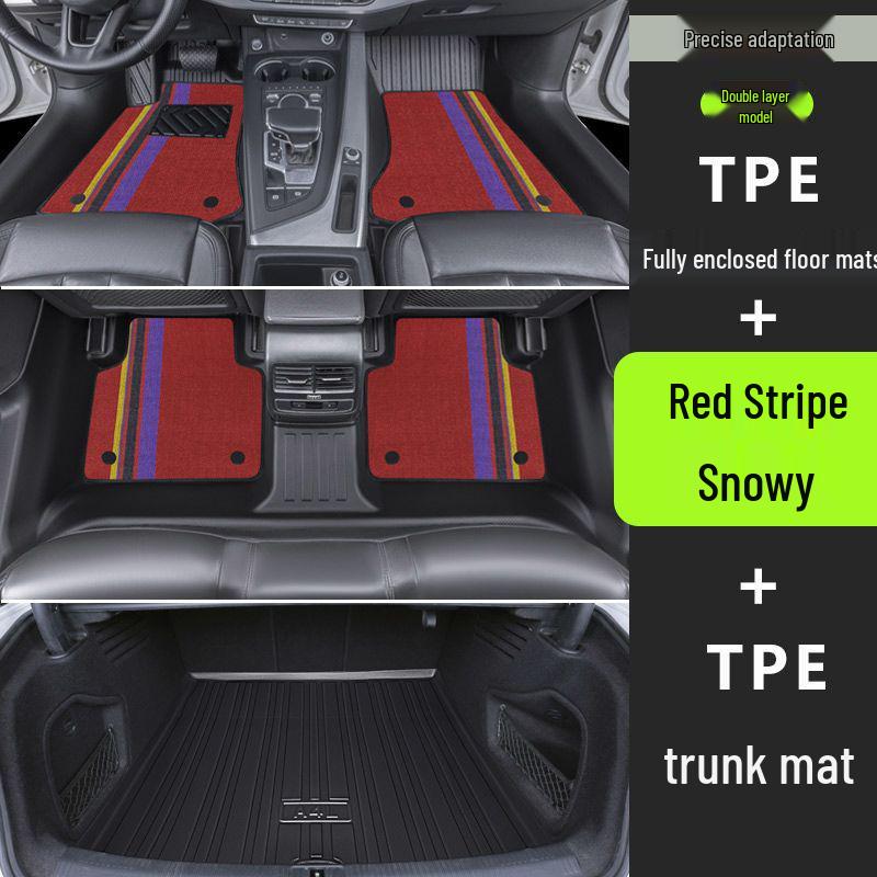 Volkswagen Passat Car Floor Mats: TPE Material, Surround Design, Door Sill Protection, Fits 19-26 Models, Eco-friendly