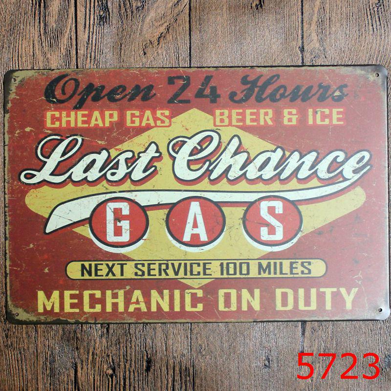 Retro Car Repair Shop Tin Sign for Bar or Living Room Decor