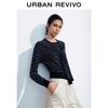 UR2026 Women's Striped Shawl Knit Cardigan