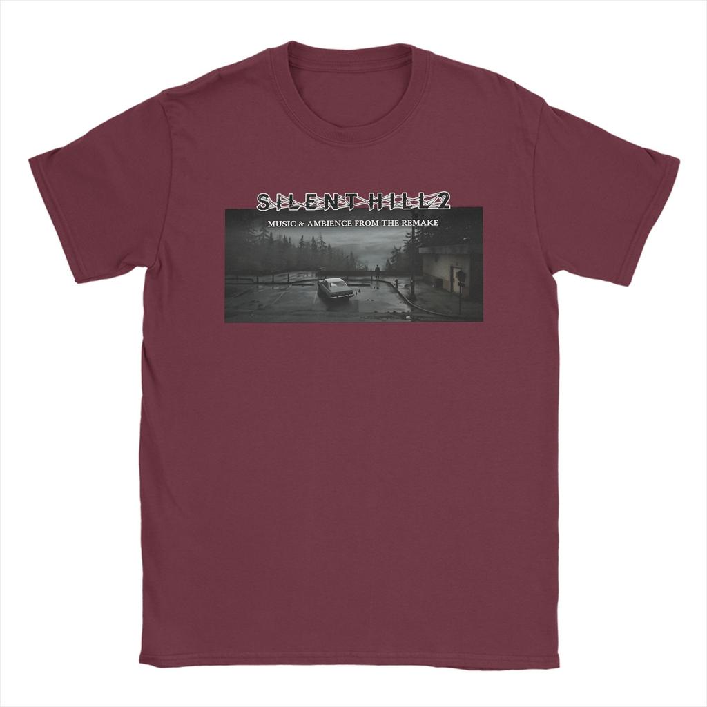 Unisex T-Shirt Vintage S Bootleg Stil Silent Hill II T-Shirts Harajuku Sommer T-Shirt Y2K Basic Design 100% Baumwolle Oberteile Übergröße