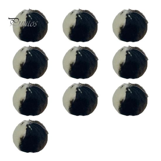 

10 шт., рождественские шары с рисунком коровы, искусственный мех, коровий шар, подвесное украшение, плюшевые шары, украшение на рождественскую елку для фермерского дома, праздничный декор 10pcs