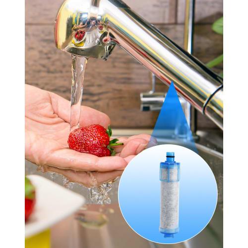 Replacement Water Purification Cartridges for JF-21 and JF-21-T, All-in-One High Chlorine Removal Faucet Cartridges, Set of 3