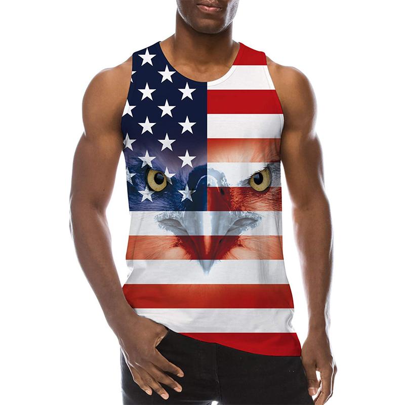 3D Graffiti Painting Printed Tank Top Gym Clothing Basketball Vest Quick Drying Sleeveless T-Shirt Tops