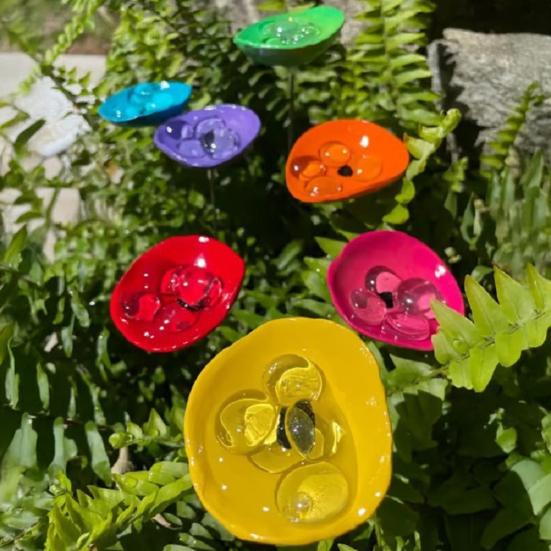 

Bee Watering Station Butterfly Puddler Hummingbird Drinking Cup Weather-Resistant Easy to Install Colorful Bee Watering Cup фіолетовий