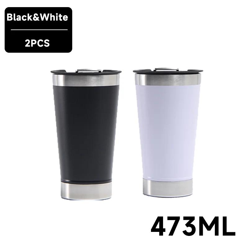 Thermo Cafe Coffee Mug Car Thermos Mug 380ML Travel Thermo Cup for Tea Water Coffee Double Stainless Steel