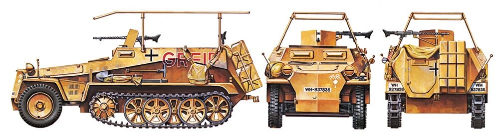 Tamiya Military Miniature Series 113 German Radio Command Vehicle Greif Plastic Model Kit 35113 1/35 No. Sd.Kfz.250/3