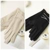 Thickened  Gloves Plush Winter Mittens Vintage Women Suede Gloves  Cycling