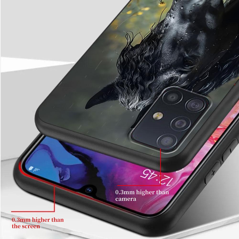 Horse Case for Samsung Galaxy A51 A53 A54 A31 A52 A12 A13 A21s A22 A32 A11 A22 A33 A41 A52s A73 A14 A24 TPU Phone Cover
