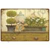 Garden Flower Rules Metal Sign Vintage Metal Plaque Plates Decor For Pub Bar Home Wall Decor Art Tin Signs Flower Poster Gift