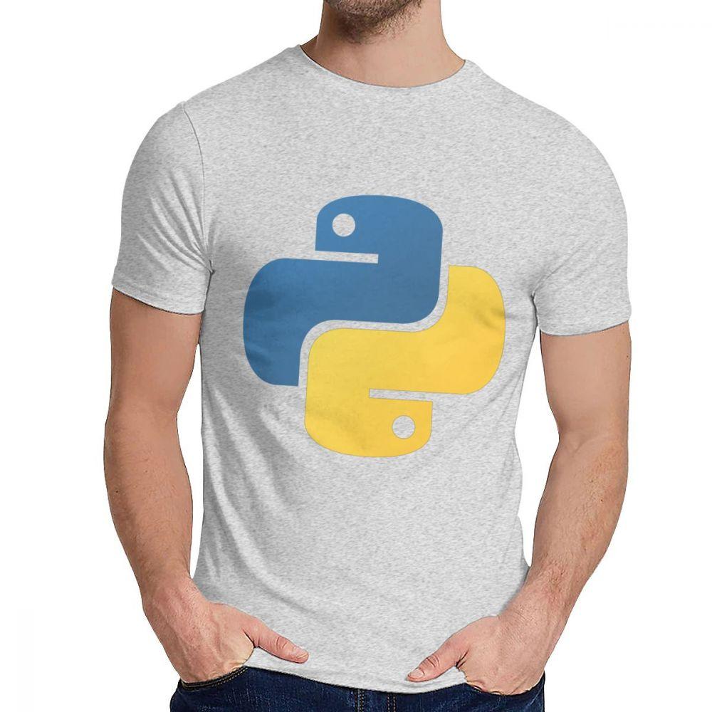 Graphic Python Programming Tee Shirt Men Custom Great T Shirt Crewneck