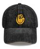 Wig Smile Denim Ball Cap - Black Denim