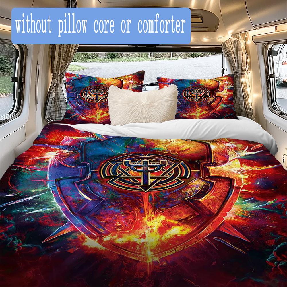 Judas Priest Pattern Bedding,Quilt Set Quilt Cover Pillowcase Home Birthday Gift (1*duvet cover+2*pillowcase,without core)DSJT0925514