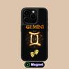 Zodiac Sign Gemini Phone Case for iPhone 17 16 15 14 13 12 11 Air Pro Max Plus Matte Surface Magsafe Cover