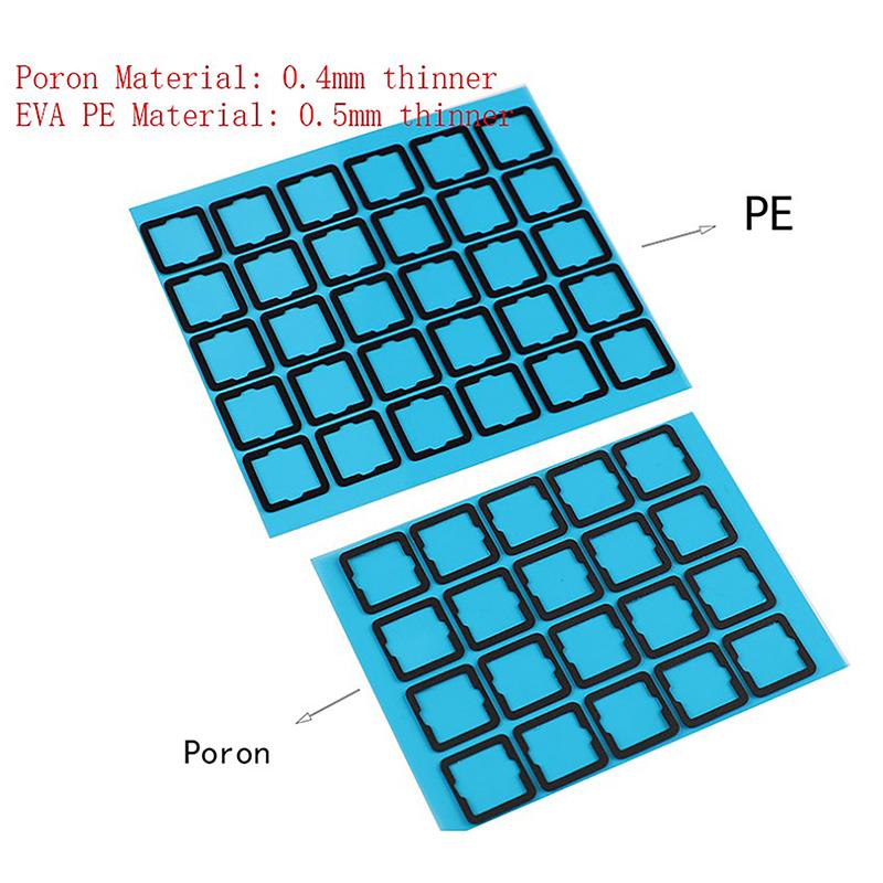 120Pcs Poron Ixpe Eva Pad For  Swappable Mechanical Keyboard Switch Reduce Noise Mute Foam Pads