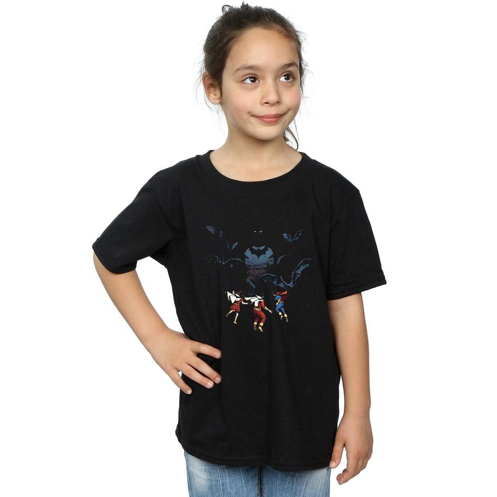 DC Comics Girls Batman Shadow Bats Cotton T-Shirt