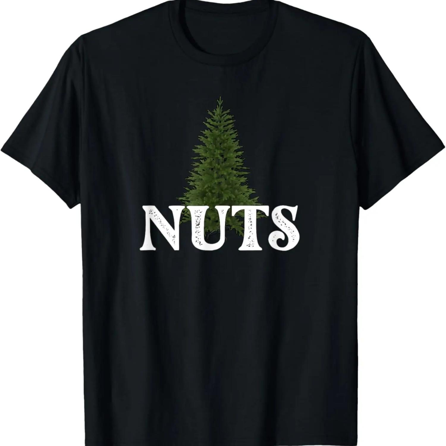 Mens Chest Nuts Matching Chestnuts Christmas Couples Nuts T-Shirt S чёрный