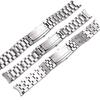High Quality 316L Silver Stainless Steel Watch Bands Strap For Omega Seamaster Speedmaster Planet Ocean Belt 18mm 20mm 22mm