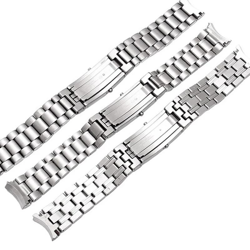 High Quality 316L Silver Stainless Steel Watch Bands Strap For Omega Seamaster Speedmaster Planet Ocean Belt 18mm 20mm 22mm