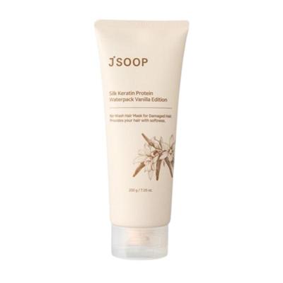 JSOOP Seiden-Keratin-Haarkur ohne Waschen Vanille 200 g – Protein-Reparatur & Feuchtigkeitspflege für geschädigtes Haar