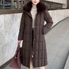 Detachable sleeves Plus Size L-7XL Fashion Woman Winter Coats With Belt Big Faux Fur Collar Long Parkas Hooded Loose Thick Female Jackets