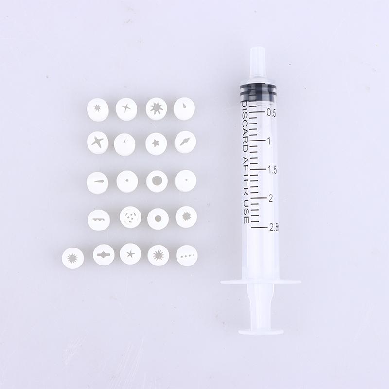 19/21Pcs Set Mini Nozzle For Pottery Clay Dessert Food Toy Milk Cream Clay Diy Miniature Cake Dessert Piping Tip Clay Ceramic