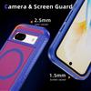 For Google Pixel 8a Case Matte TPU+PC Back Drop-proof Phone Cover Compatible with MagSafe