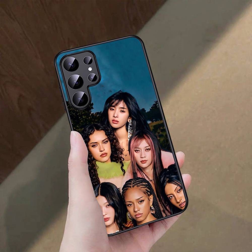 Korea Kpop Band K-katseye Anime Phone Case For Samsung S 9 10 20 21 22 23 30 23 24 Plus Lite Ultra FE S10lite Funda