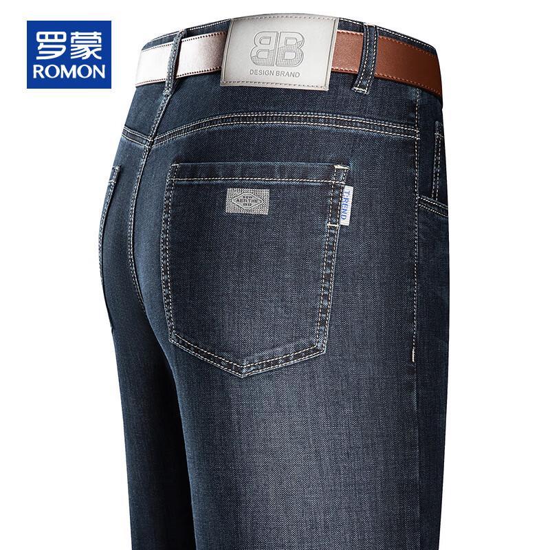 ROMON Men s Loose Straight Fit Summer Jeans 40