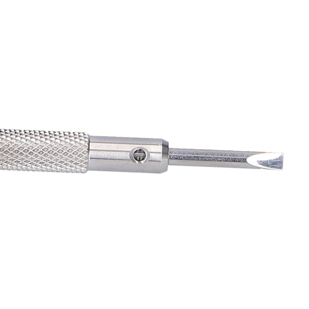 Stainless Steel Watch Screwdriver Anti Slip Knurled Handle Watch Repair Tool  Watch Maintenance
