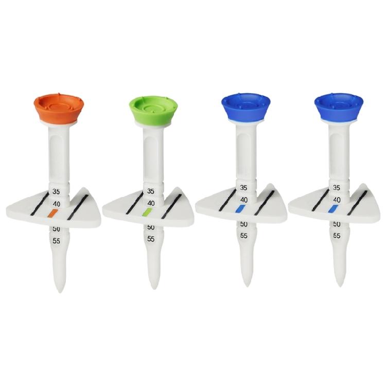 

4Pcs/pack More Distance Consistent Height Golfs Tees Adjustable Height Plastics Golfs Tees Set for Golfs Driver Training 1