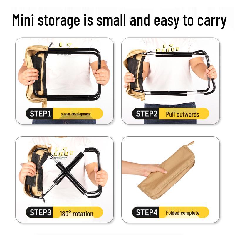 Ultra-Light Portable Folding Camping Stool: Compact Travel Chair for Outdoor, Fishing, and Hiking