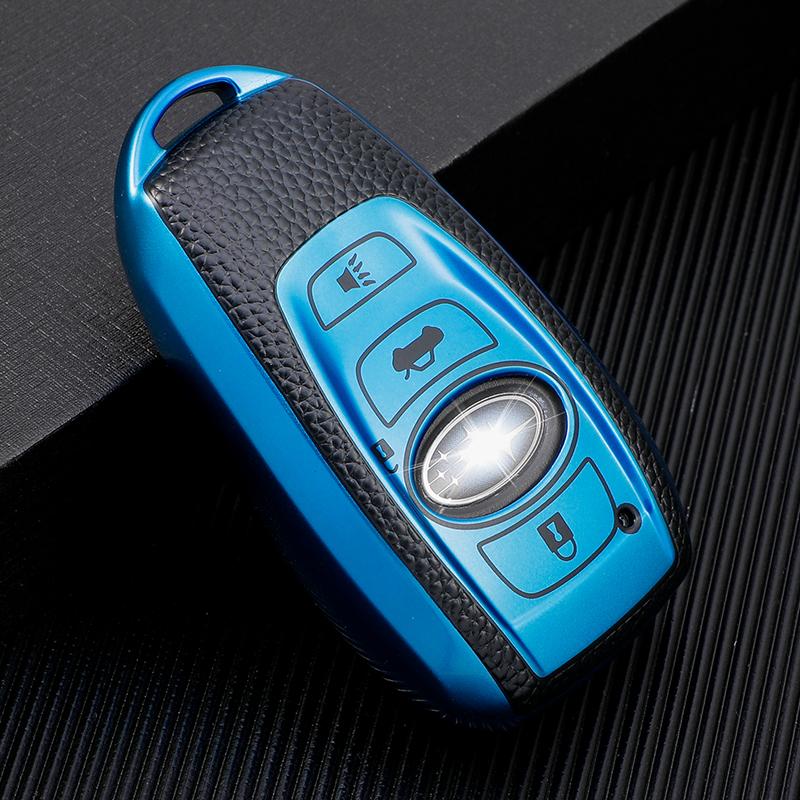 TPU Car Key Case for Subaru BRZ Forester Legacy Outback WRX WRX STI Impreza XV Crosstrek Smart Keyless Remote Cover Keys Bag