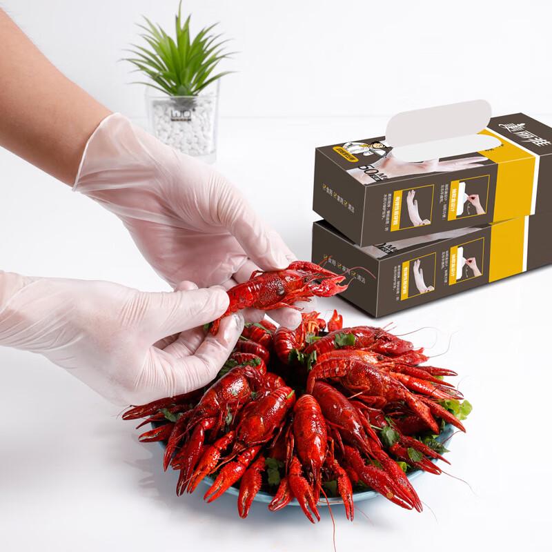 Meiliya Disposable Transparent PVC Gloves